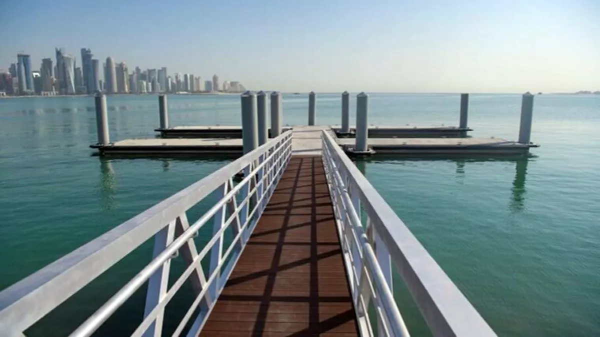 The construction of three dhow boat docks now complete in Al Corniche