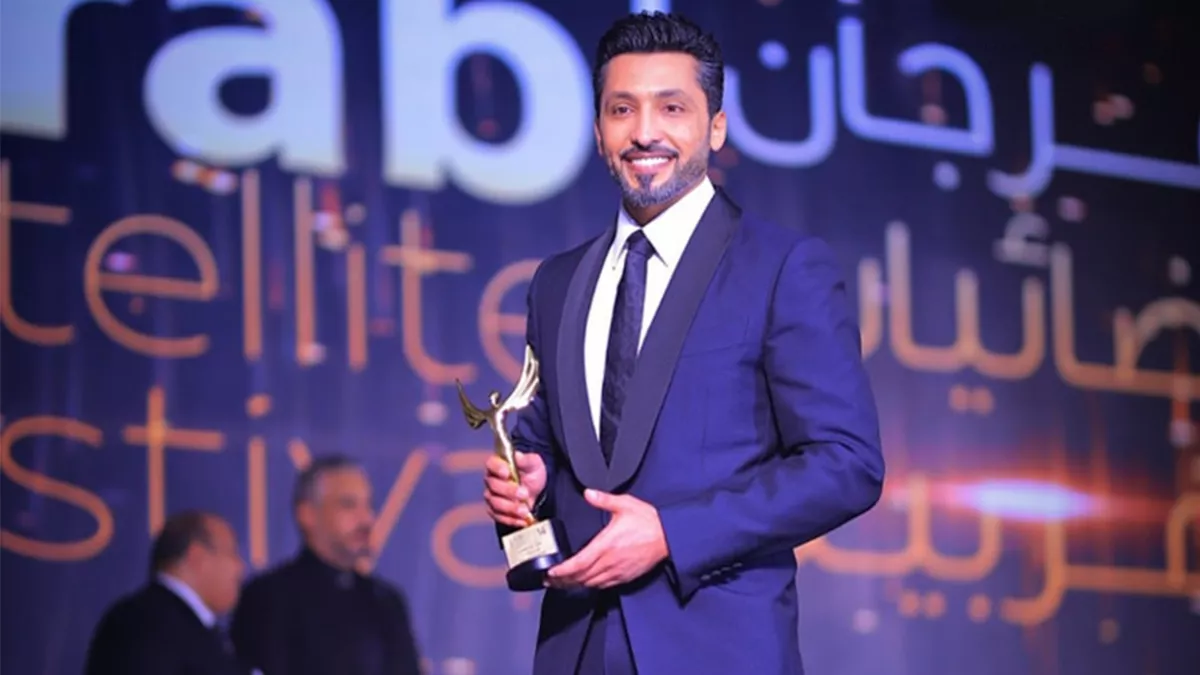 Qatari singer Fahad Al Kubaisi received Best Arab Artist award at the 14th Arab Satellite Festival in Cairo 