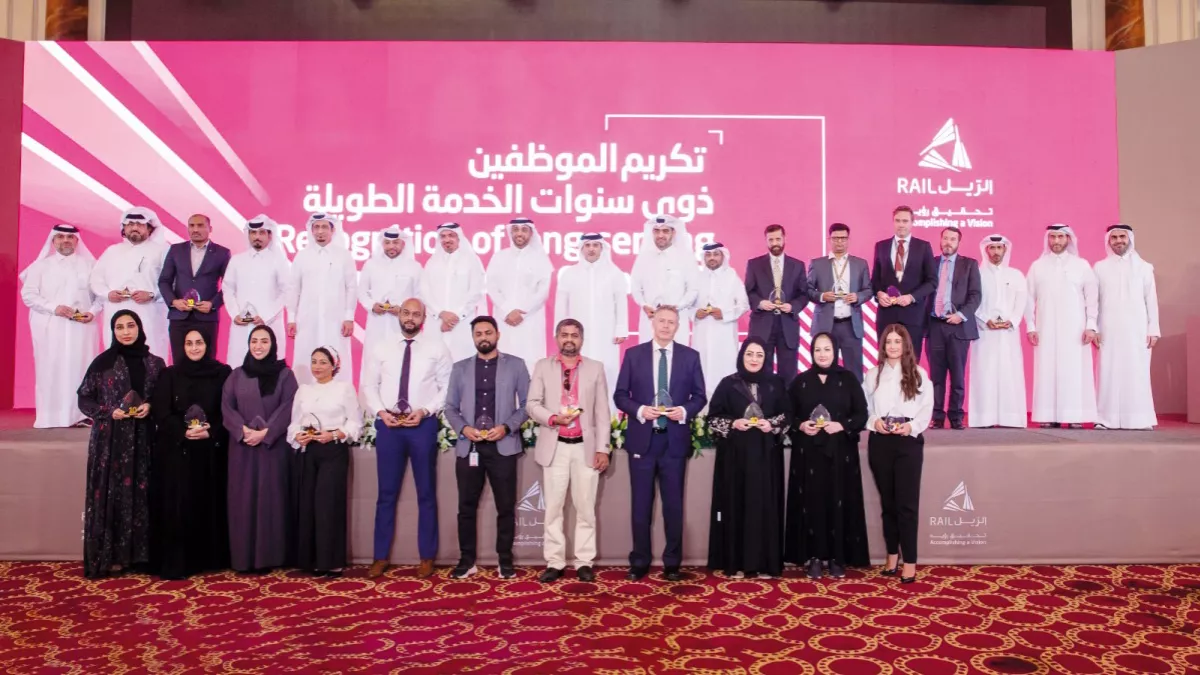 Qatar Rail recognised employees with long service; 88 employees recognised for their contributions