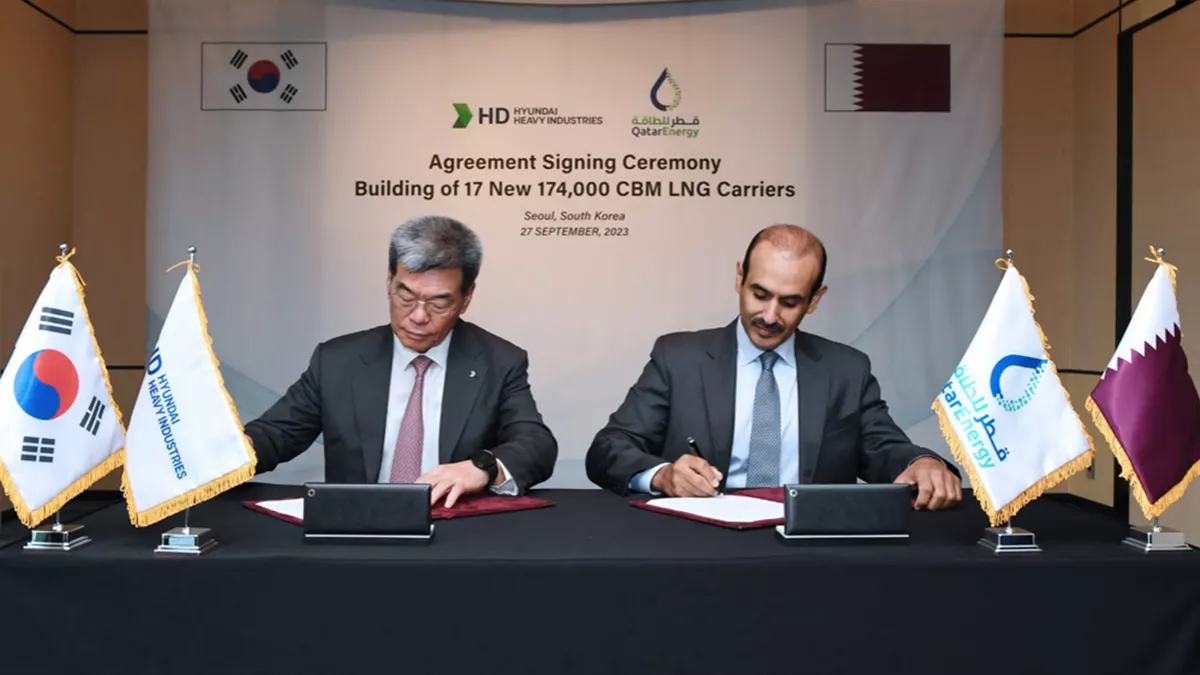 QatarEnergy signs agreement with Korea’s HD Hyundai Heavy Industries for the construction of 17 ultra-modern LNG carriers