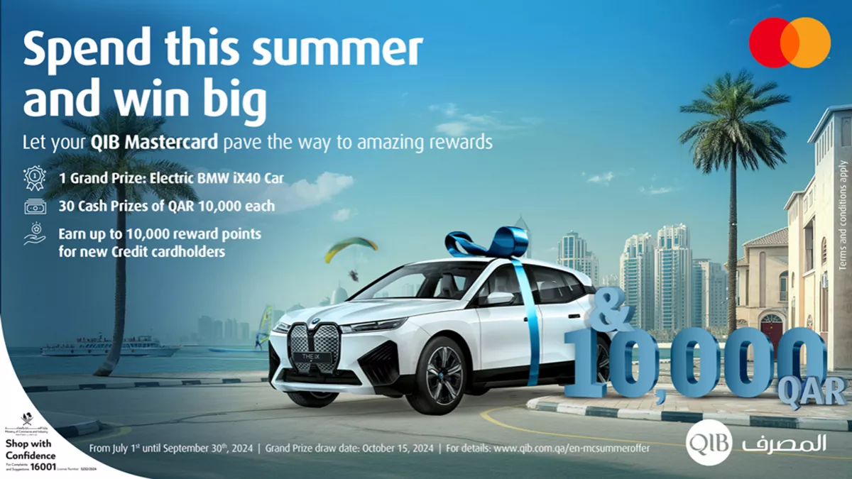 QIB launched its Summer Spends campaign; a chance to win an electric car, QR300,000 in cash prizes 