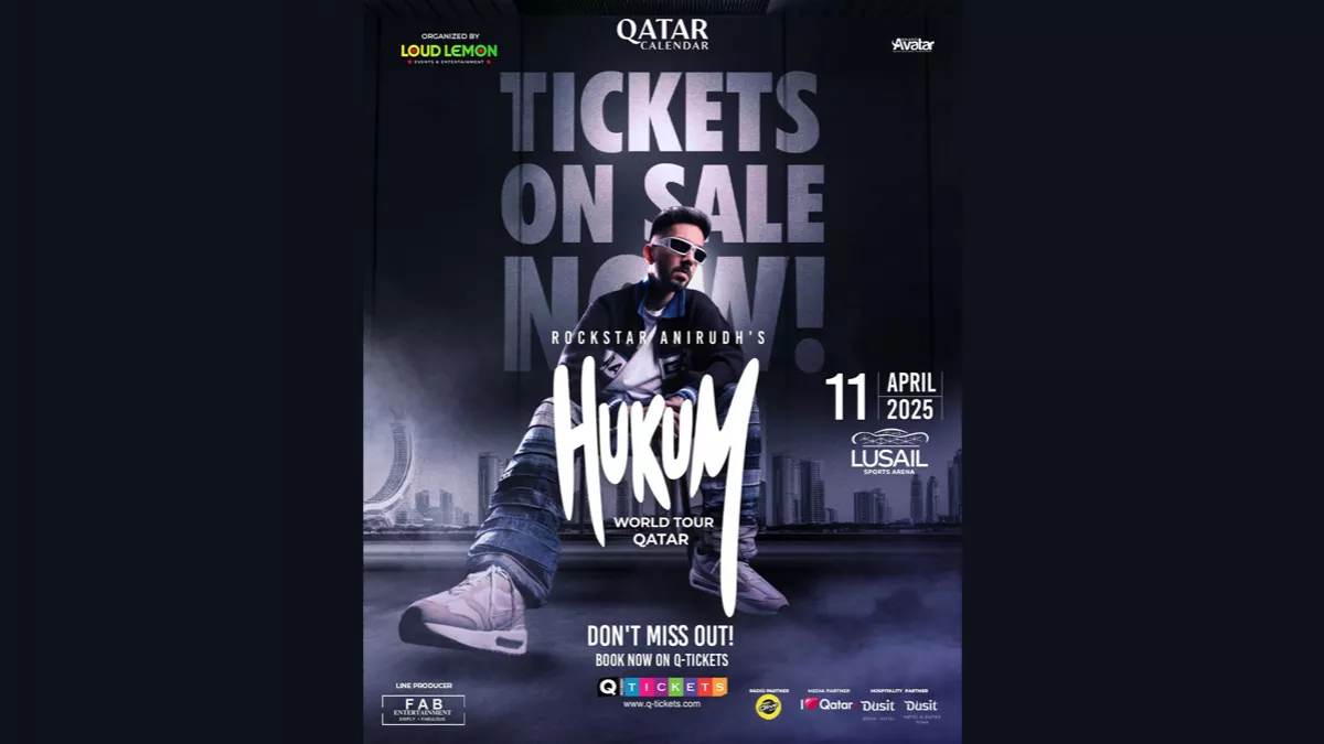 Anirudh: Hukum World Tour in Qatar; get your tickets