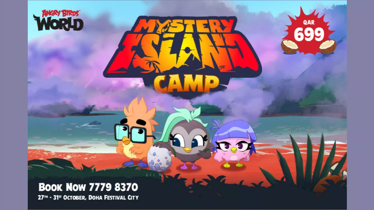 Angry Birds World Mystery Island Camp from October 27 to 31