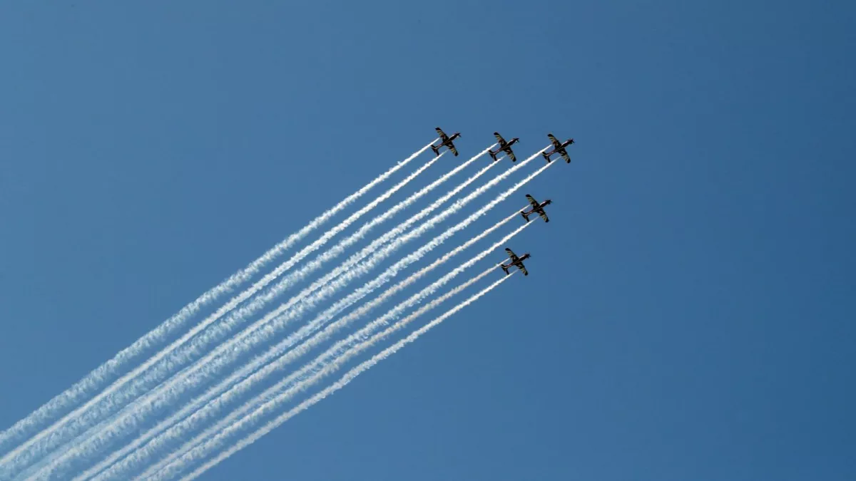 Execution of Air show at West Bay and Doha Corniche on Saturday