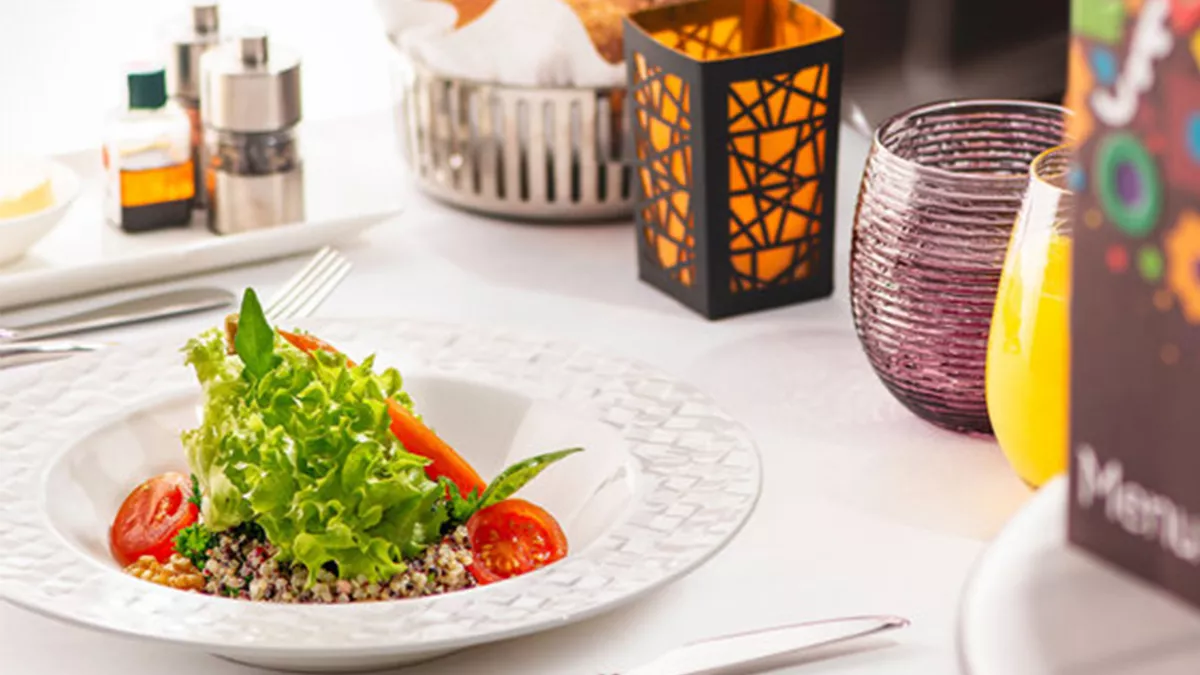 Qatar Airways introduced new menu items onboard sourced from local organic farms 