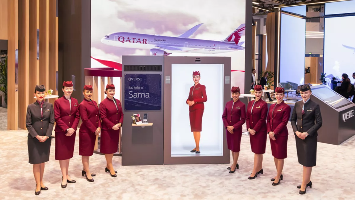 Qatar Airways successfully launches its holographic virtual cabin crew, Sama 2.0