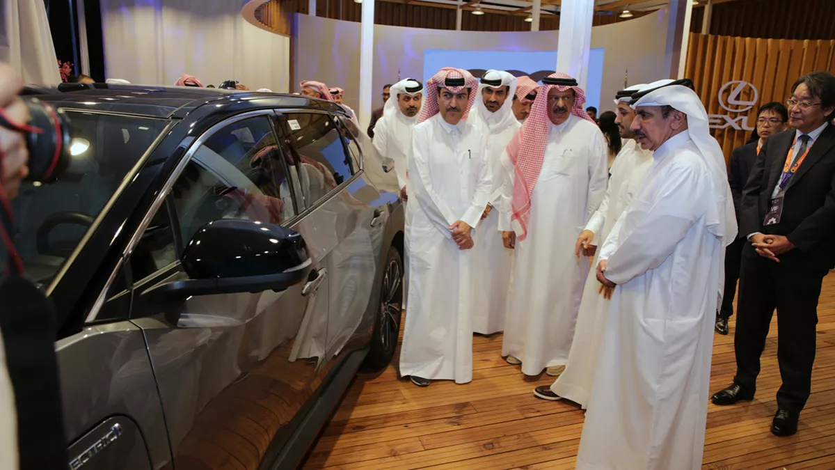 Al Abdulghani Motors pavilion displays environment-friendly inventions and technology in mobility services and automobile sector