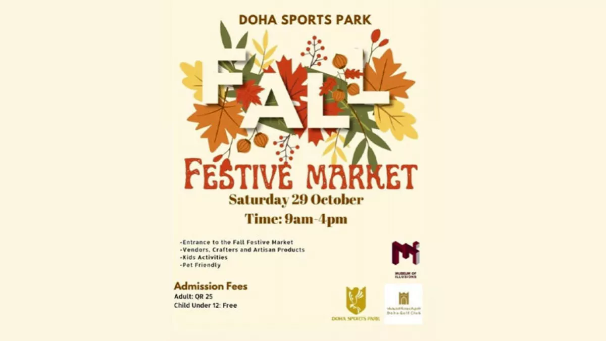 Spend your time at leisure visiting Fall Festive Market at Doha Sports Park