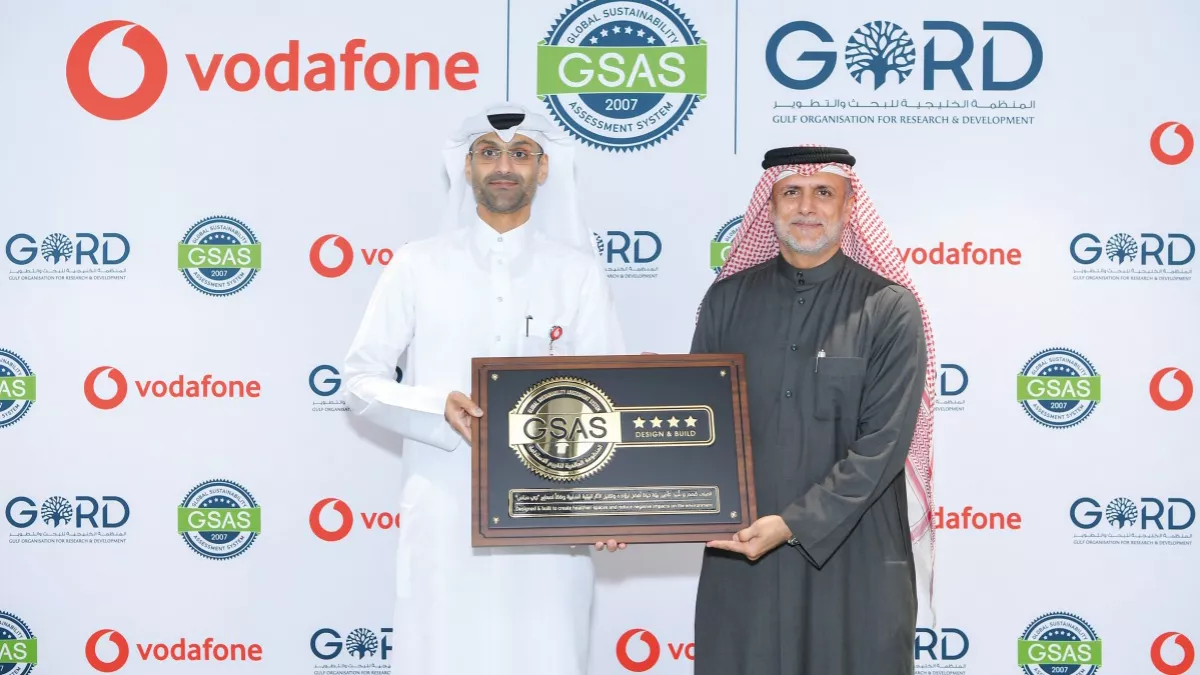 Vodafone Qatar achieved the GSAS Design & Build 4 star rating 