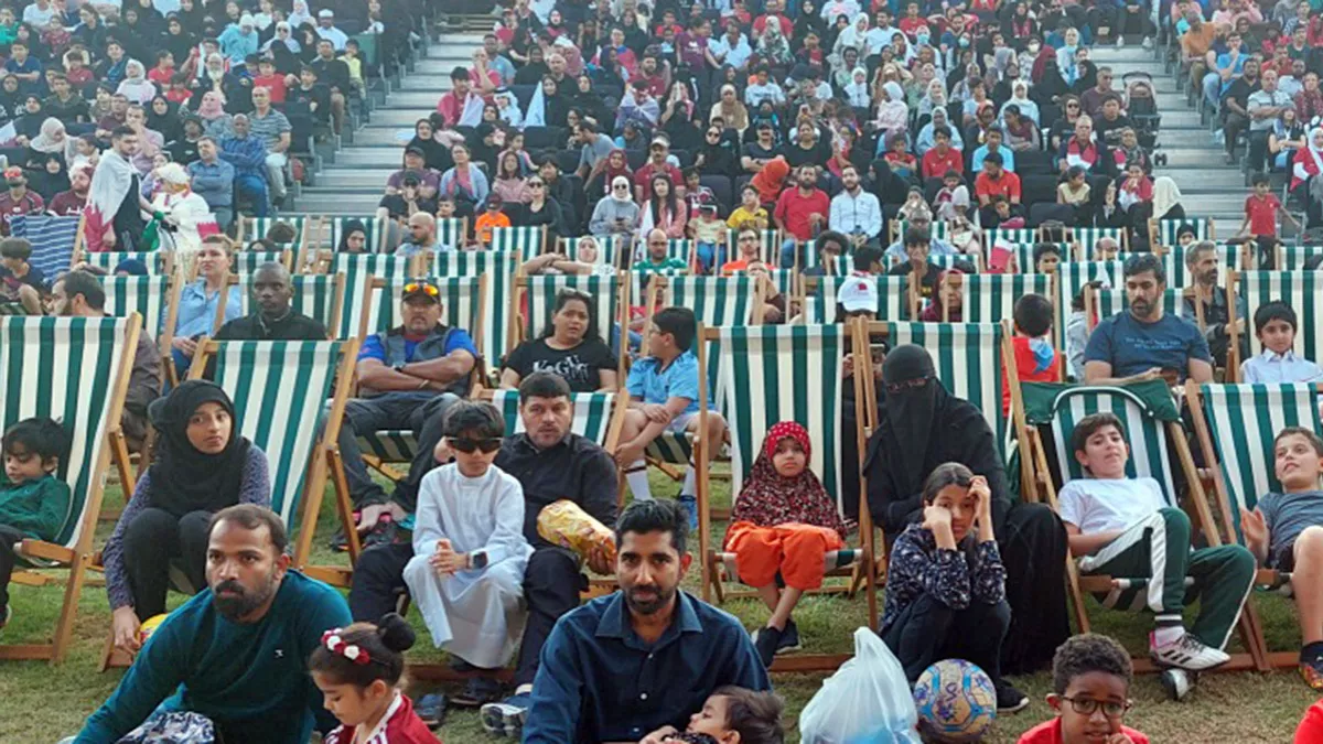 Qatar Foundation states 34,530 people attended the match screenings at Oxygen Park