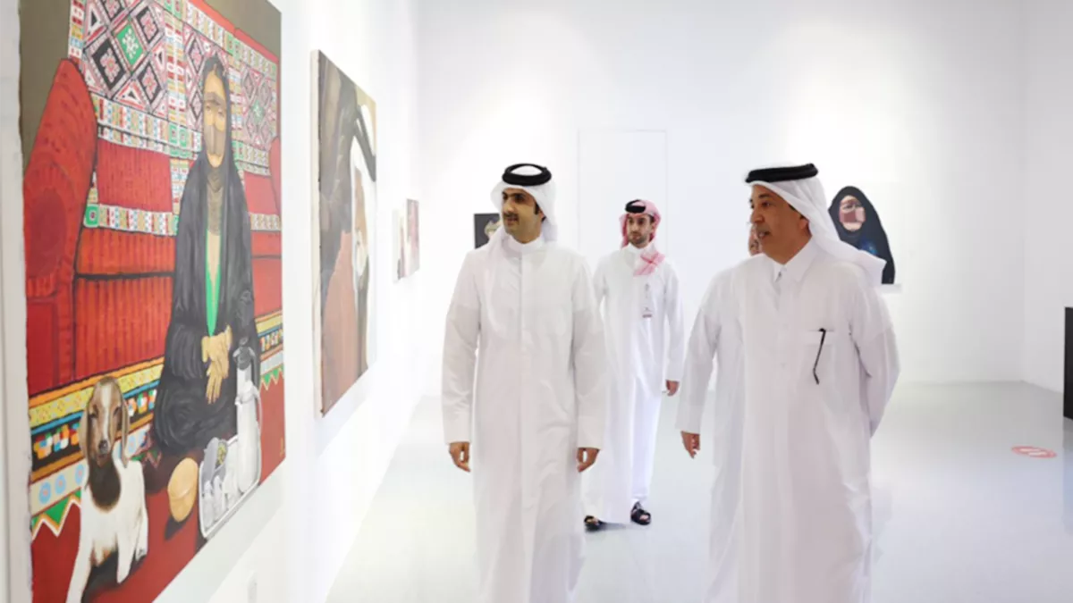 Art exhibition titled “Faces” by Qatari painter Khalid Bu Matar opened at Katara Arts Centre 