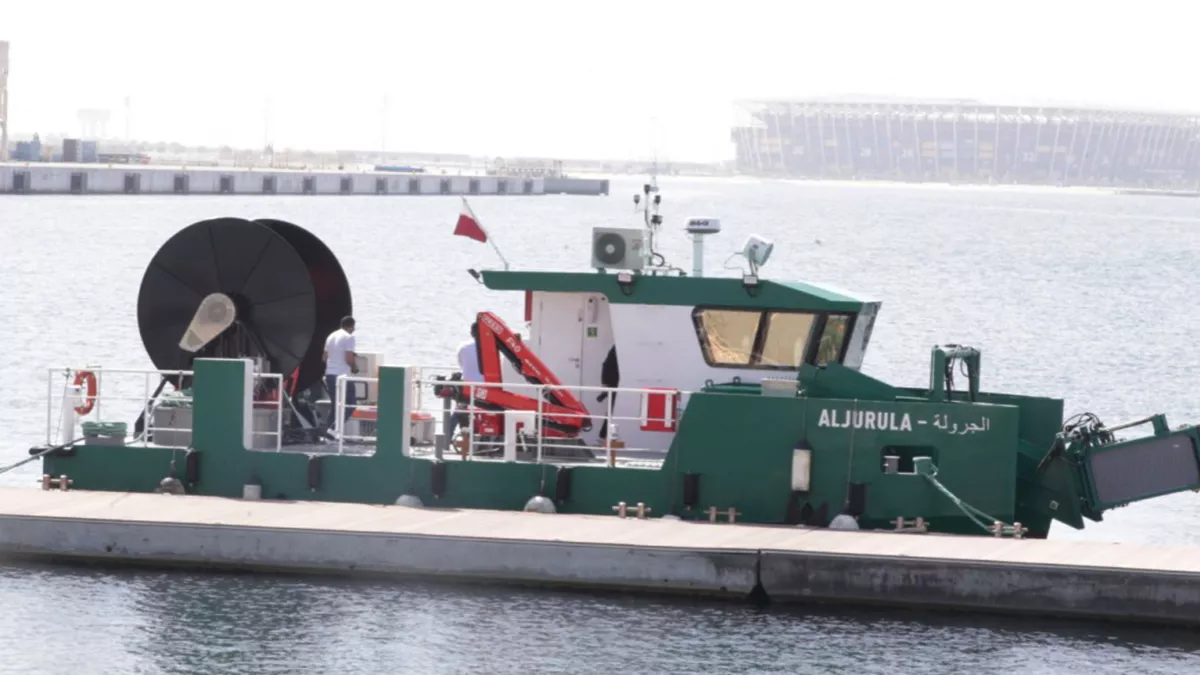 Minister of Transport HE Jassim Saif Ahmed Al-Sulaiti launched two marine vessels at Doha Port 