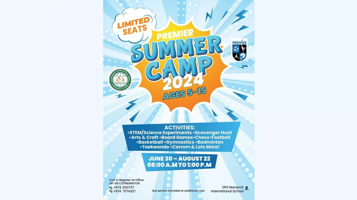 Exciting summer camp for kids at DPS Monarch School from June 30 to August 22