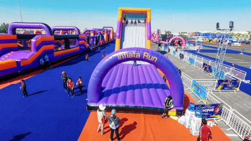 E3 was awarded Guinness World Records with the Longest Inflatable Obstacle Course at the InflataRUN event