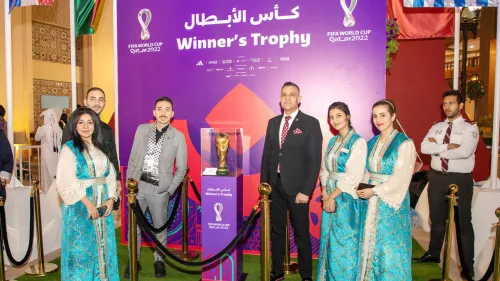 The Pearl Island showcases World Cup winner’s trophy 