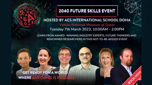 ACS Doha will host the 2040 Future Skills Event on November 1 