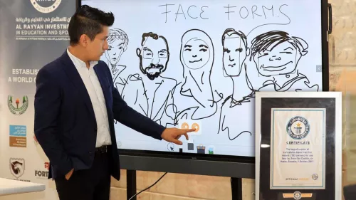 Free caricature-making workshop was held by World's fastest caricaturist Franz Del Castillo at FBQ Museum