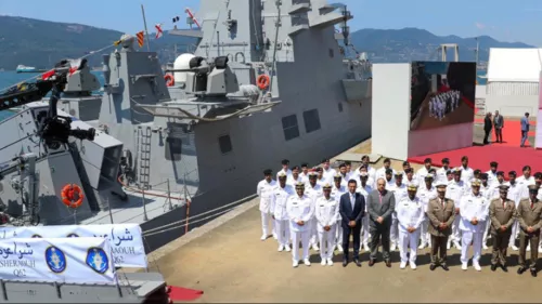 Qatar participates in flag-raising ceremony for Qatari patrol boat in Italy