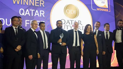 Qatar Duty Free won awards for Airport Retailer of the Year, Best New Shop Opening for Timevallee, and Outstanding Contribution for Senior Vice President