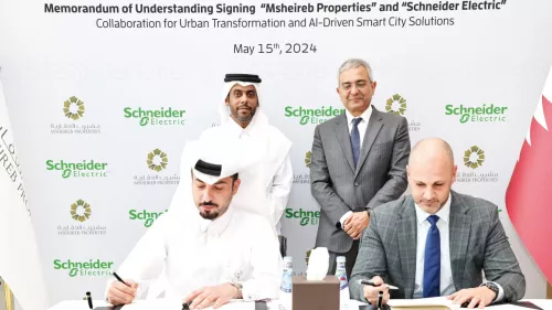 Msheireb Properties and Schneider Electric signed MoU to explore enhancing smart city capabilities of Msheireb Downtown Doha 