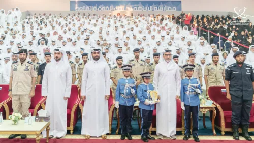 Minister of Sports and Youth H E Salah bin Ghanim Al Ali praised the Police Officers of Tomorrow programme organised by the Police Academy 