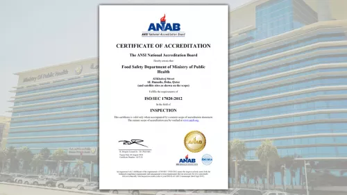 International accreditation to MOPH Food Safety Department