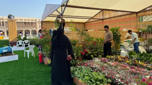 Fifth edition of Souq Waqif Flower Exhibition commenced featuring twenty-four farms and nurseries 