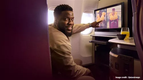 Qatar Airways launches its latest in-flight safety video, lead by Kevin Hart