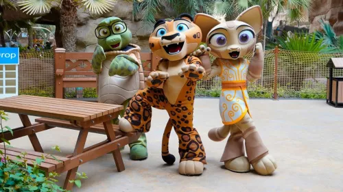 Desert Falls Water & Adventure Park announces the release of their animated video song starring the beloved waterpark mascots; Lenny, Sami and Sandy