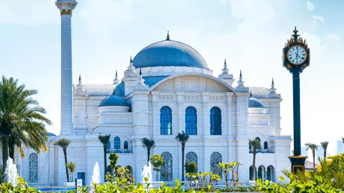 Hamad bin Jassim bin Jaber Al Thani Mosque stands out as the first to embrace the New Baroque architectural design style