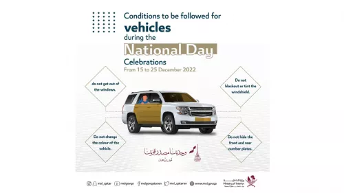 Vehicle regulations announced during Qatar National Day celebrations