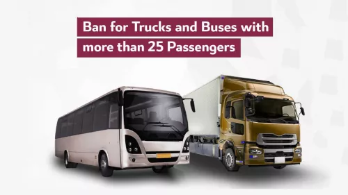 Movement of trucks, buses with more than 25 passengers will be restricted within Doha city during rush hour 